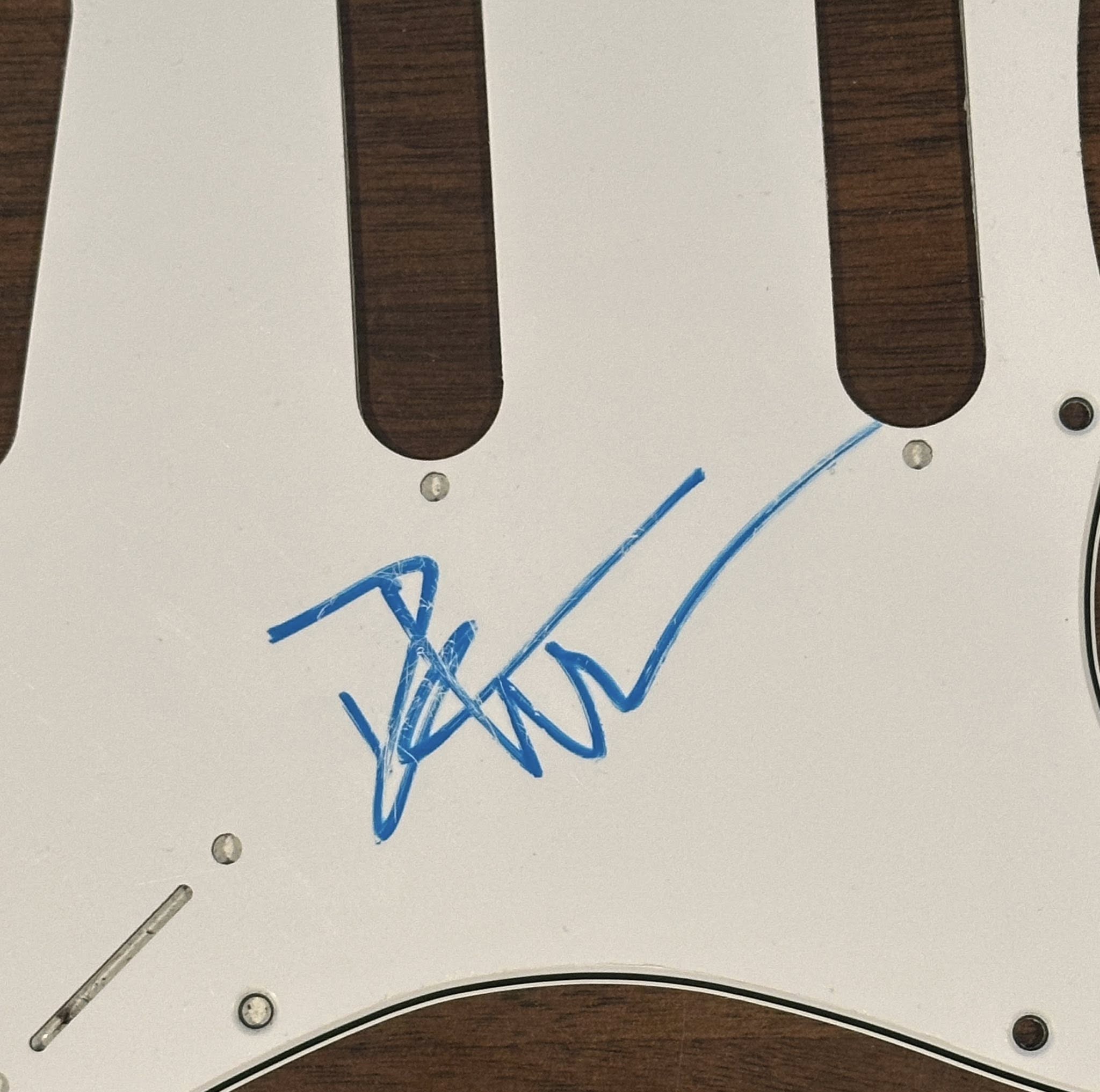 Dave Matthews DMB Autographed Guitar Pick Guard JSA LOA Read Description-Right Off The Field