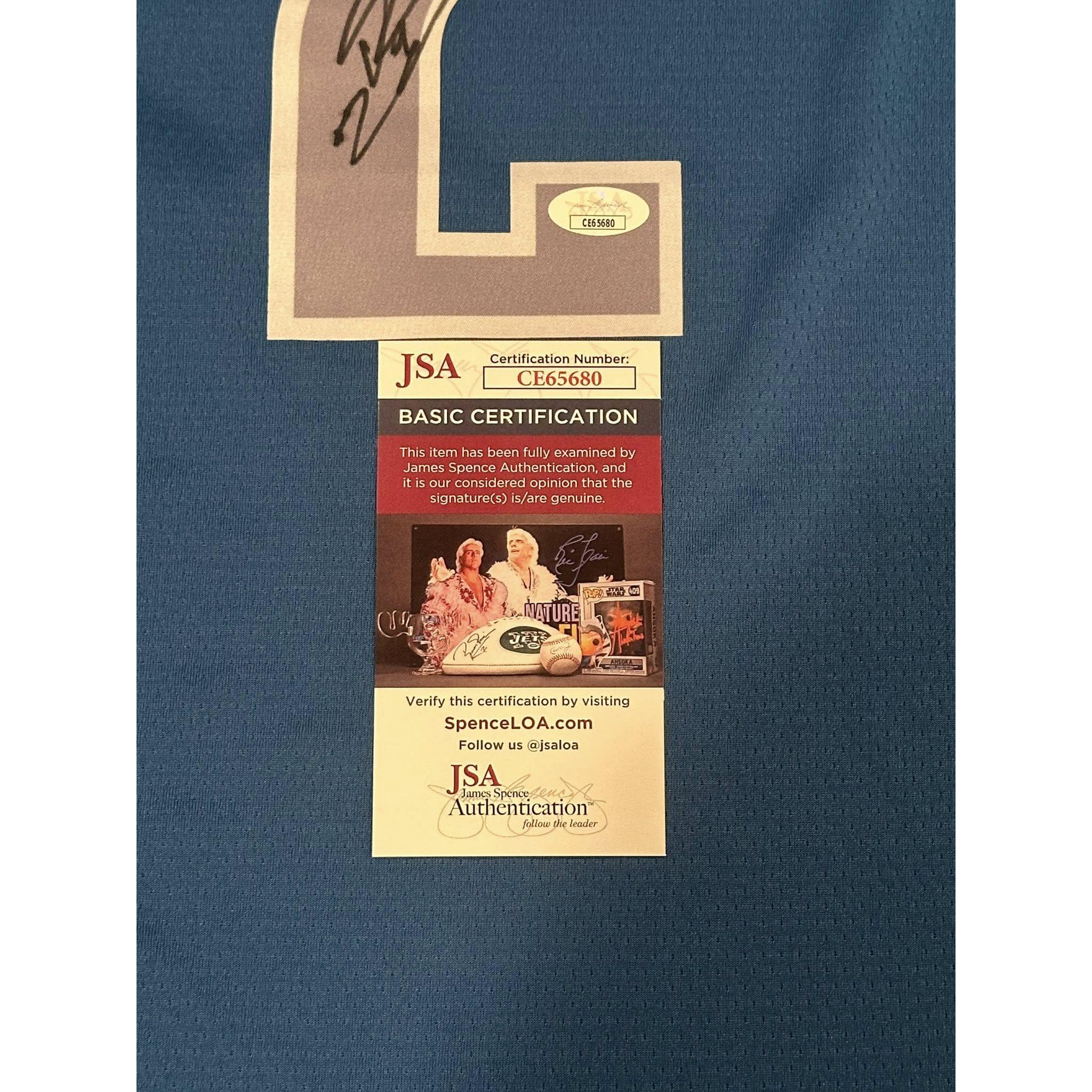 Dereck Lively II Autographed Dallas Mavericks Jersey JSA COA-Right Off The Field