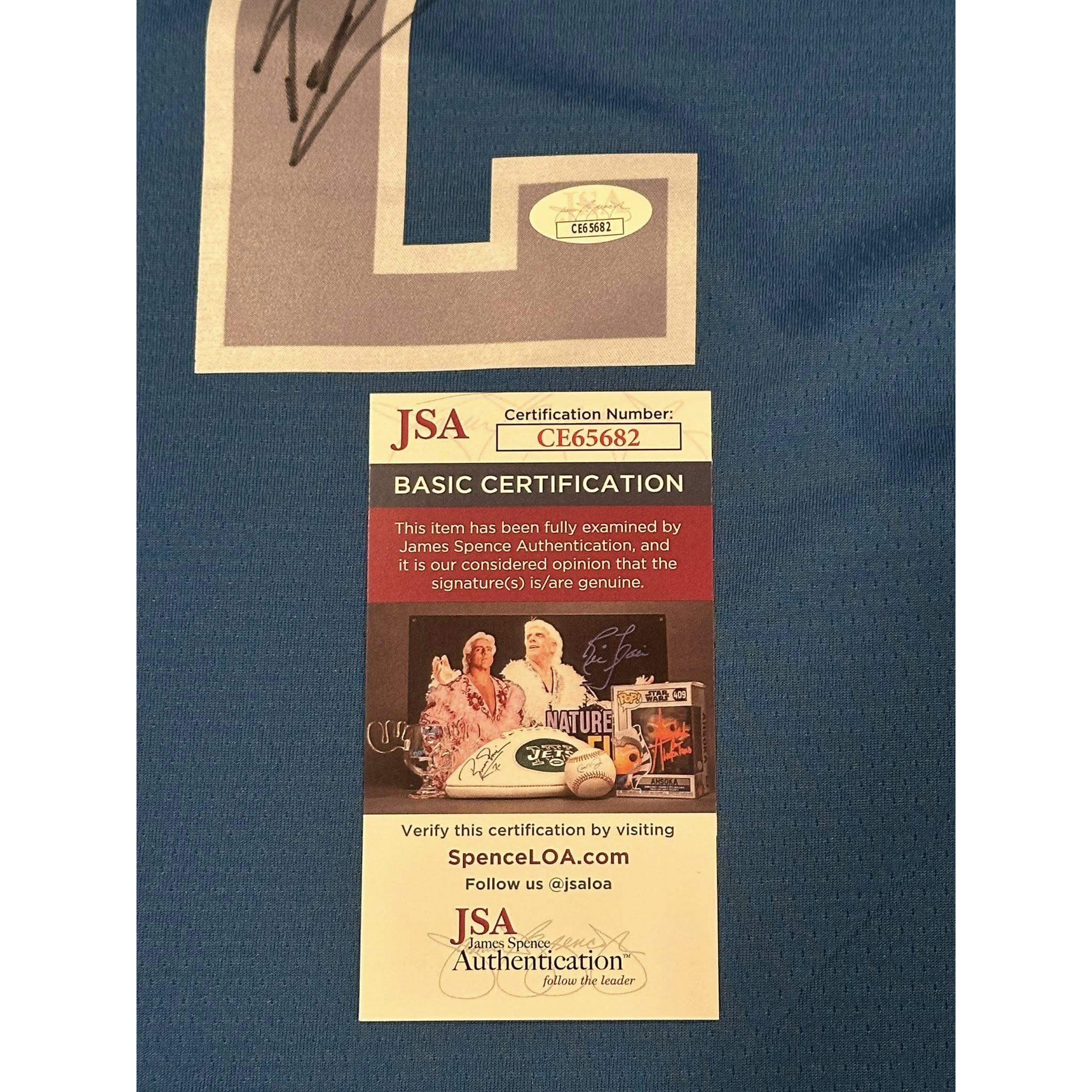 Dereck Lively II Autographed Dallas Mavericks Jersey JSA COA-Right Off The Field