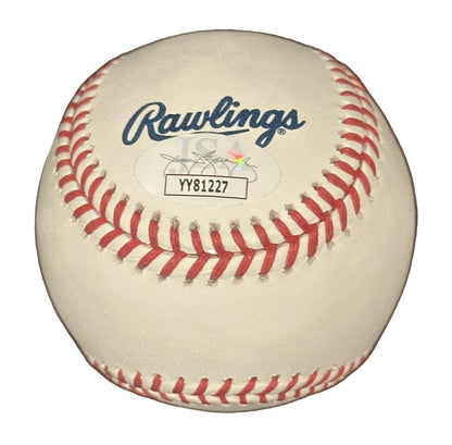 Derek Jeter Autographed Hall of Fame MLB Baseball JSA LOA New York Yankees-Right Off The Field