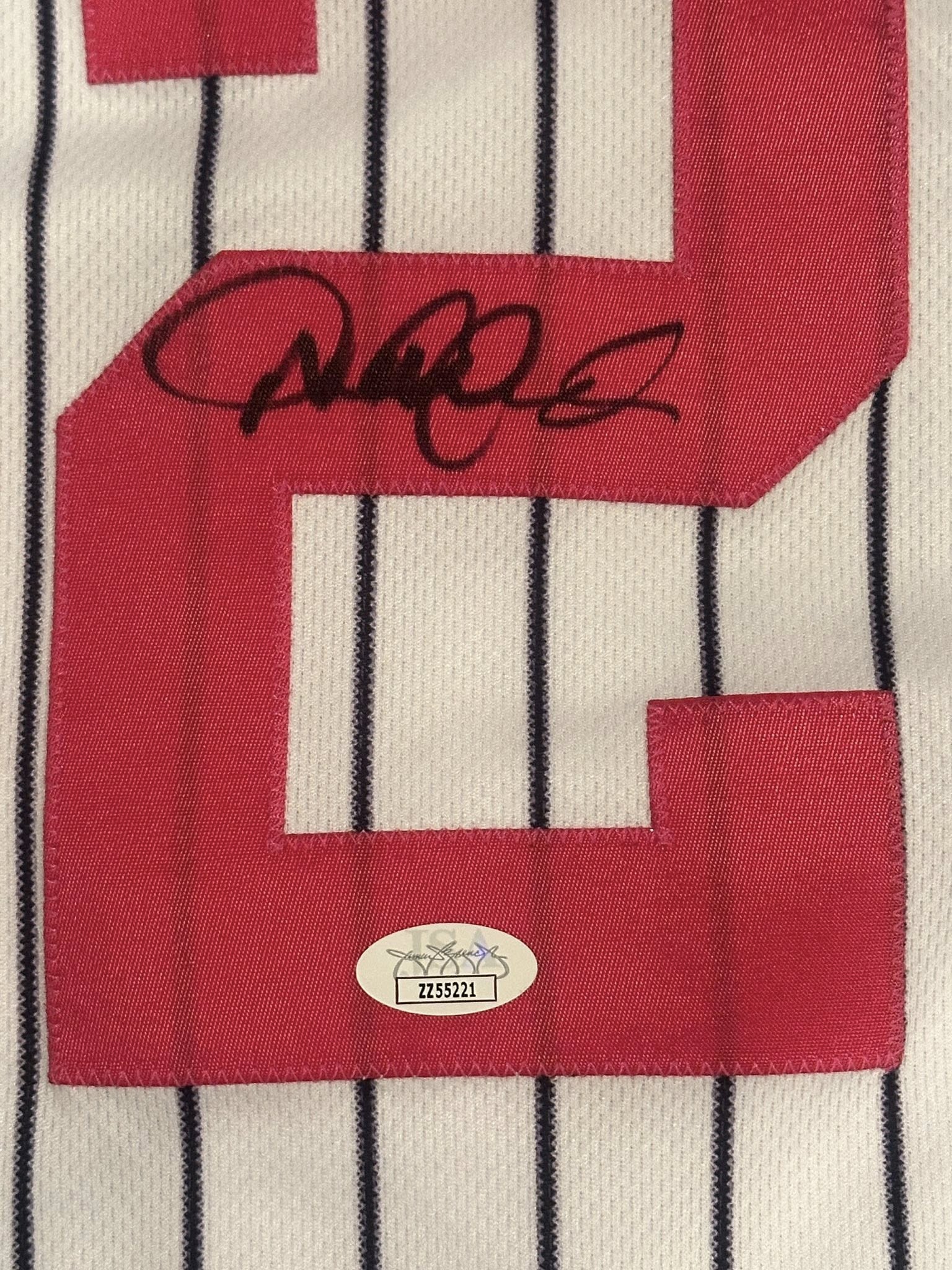Derek Jeter Autographed New York Yankees Mother's Day Jersey JSA LOA-Right Off The Field