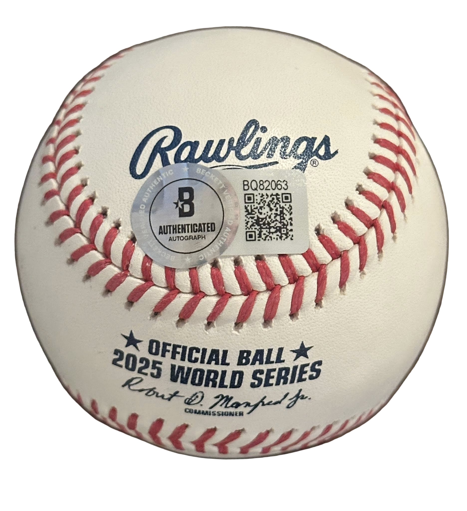 Don Mattingly Autographed 2025 World Series Baseball Beckett Blue Jays RARE-Right Off The Field