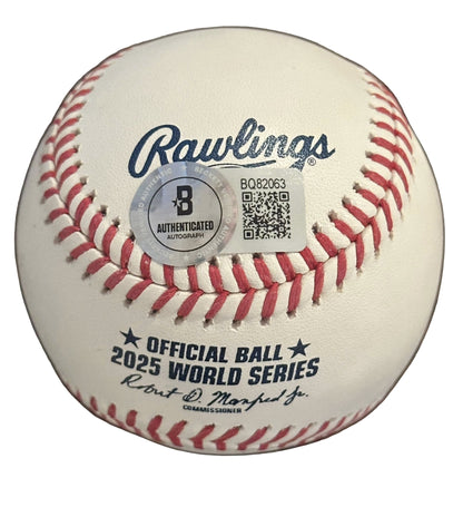 Don Mattingly Autographed 2025 World Series Baseball Beckett Blue Jays RARE-Right Off The Field