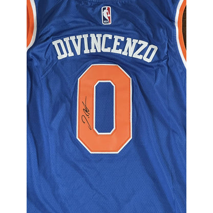 Donte DiVincenzo Autographed New York Knicks Jersey-Right Off The Field