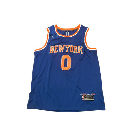 Donte DiVincenzo Autographed New York Knicks Jersey-Right Off The Field