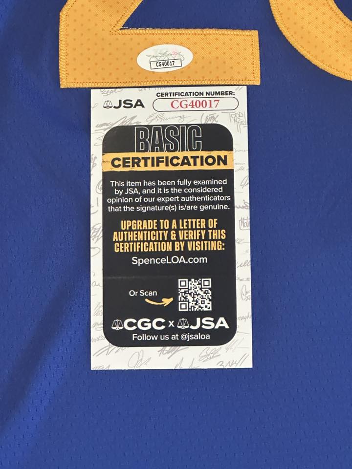 Draymond Green Autographed Golden State Warriors Jersey JSA COA-Right Off The Field
