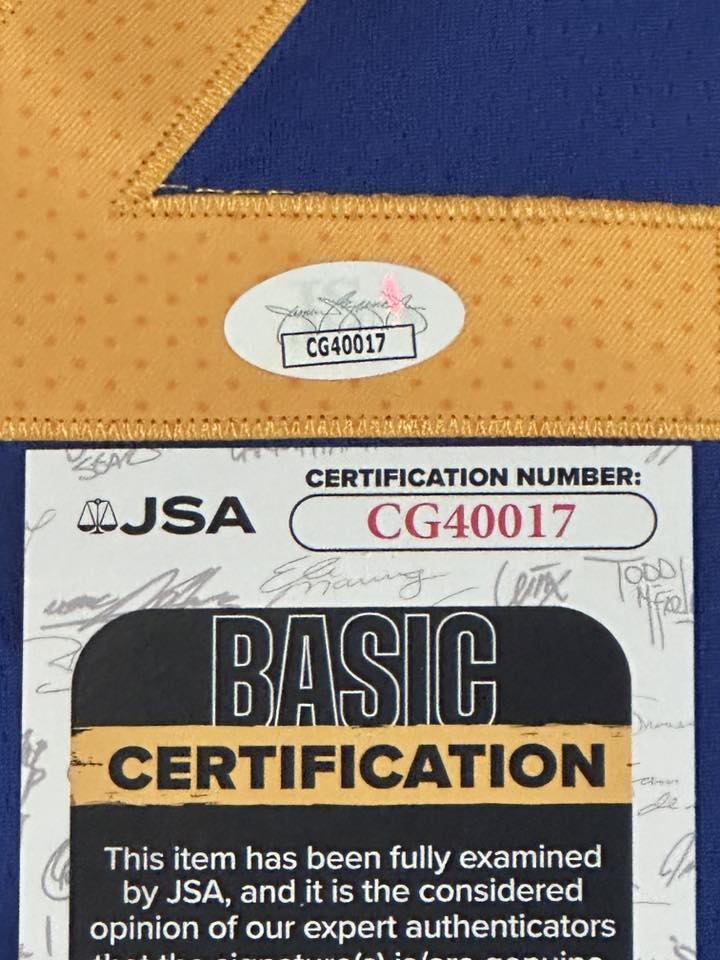 Draymond Green Autographed Golden State Warriors Jersey JSA COA-Right Off The Field