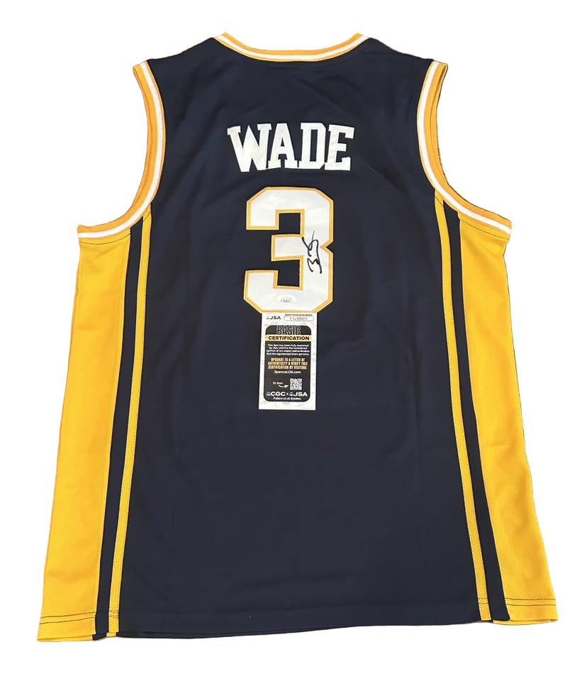 Dwyane Wade Autographed Marquette Jersey JSA COA-Right Off The Field