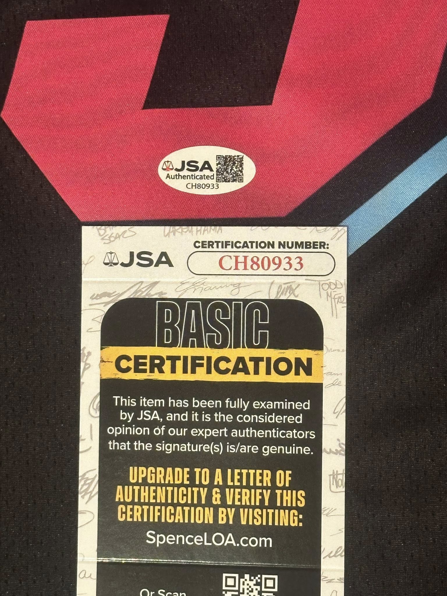 Dwyane Wade Autographed Miami Heat City Edition Jersey JSA COA-Right Off The Field