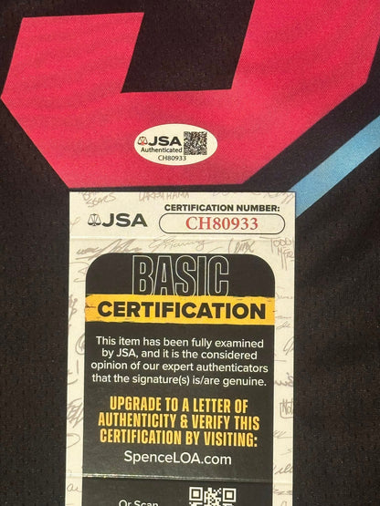 Dwyane Wade Autographed Miami Heat City Edition Jersey JSA COA-Right Off The Field