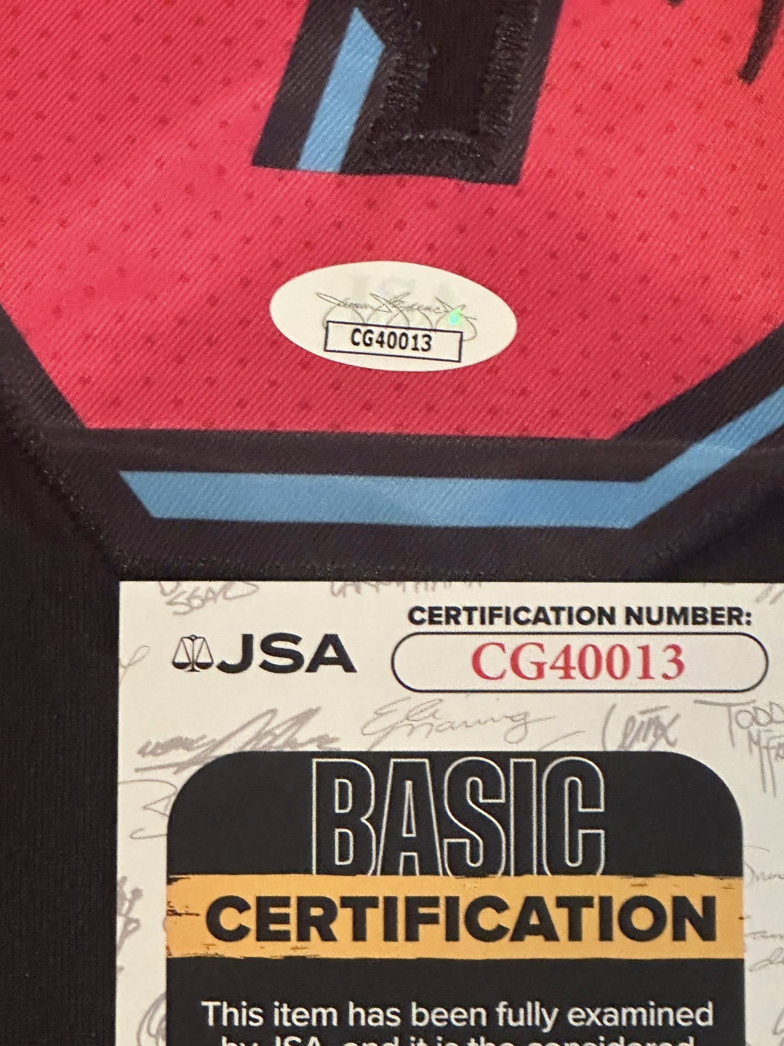 Dwyane Wade Autographed Miami Heat City Edition Jersey JSA COA-Right Off The Field