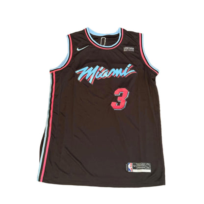 Dwyane Wade Autographed Miami Heat City Edition Jersey JSA LOA-Right Off The Field