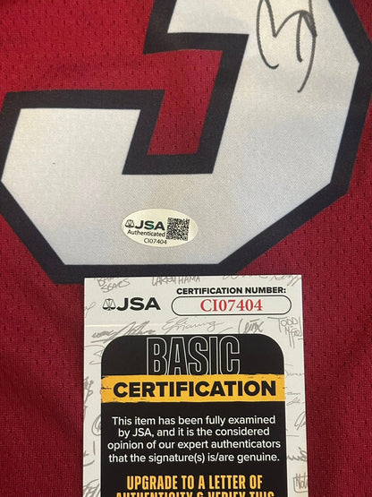 Dwyane Wade Autographed Miami Heat Jersey JSA COA-Right Off The Field