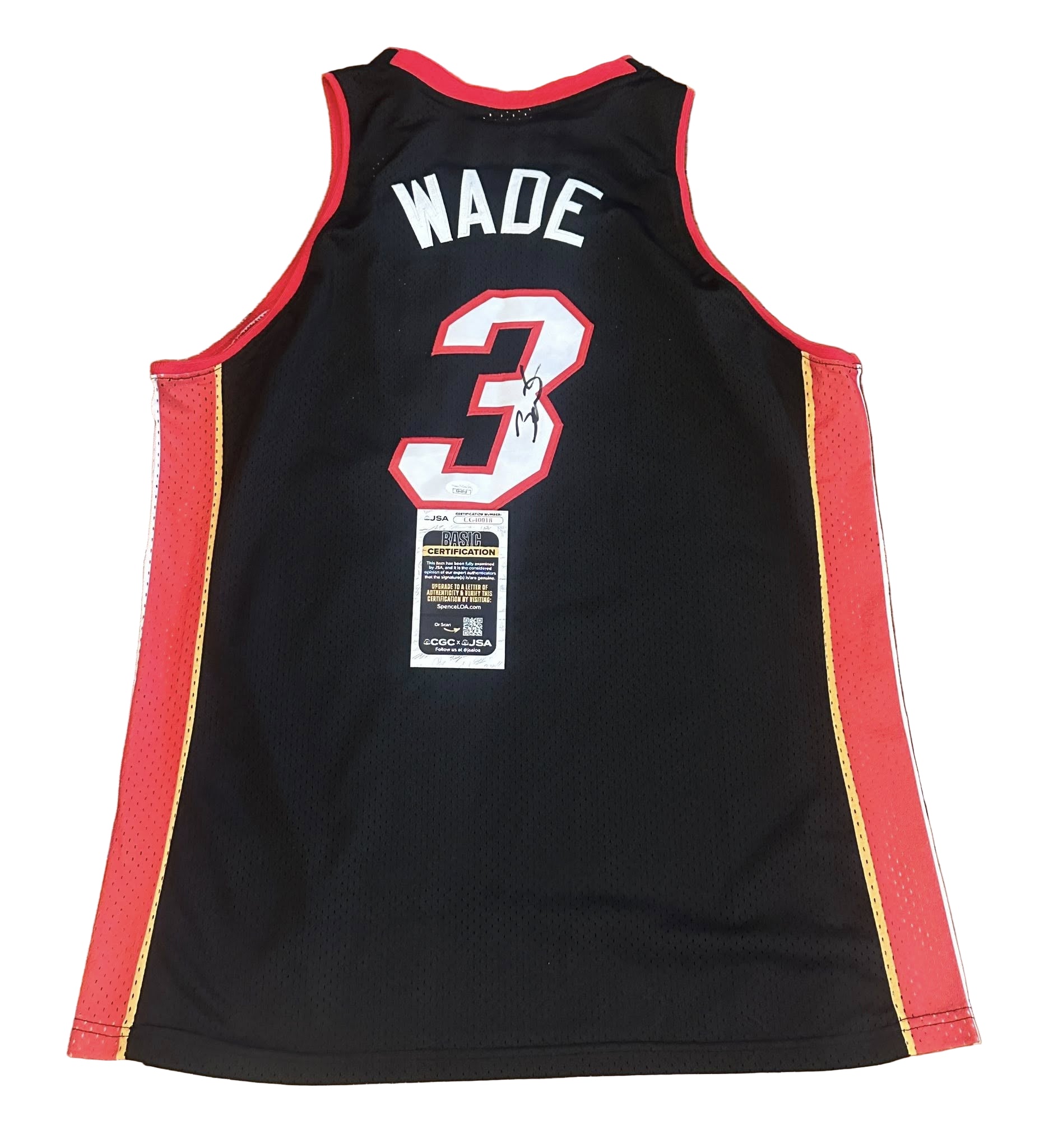 Dwyane Wade Autographed Miami Heat Jersey JSA COA-Right Off The Field