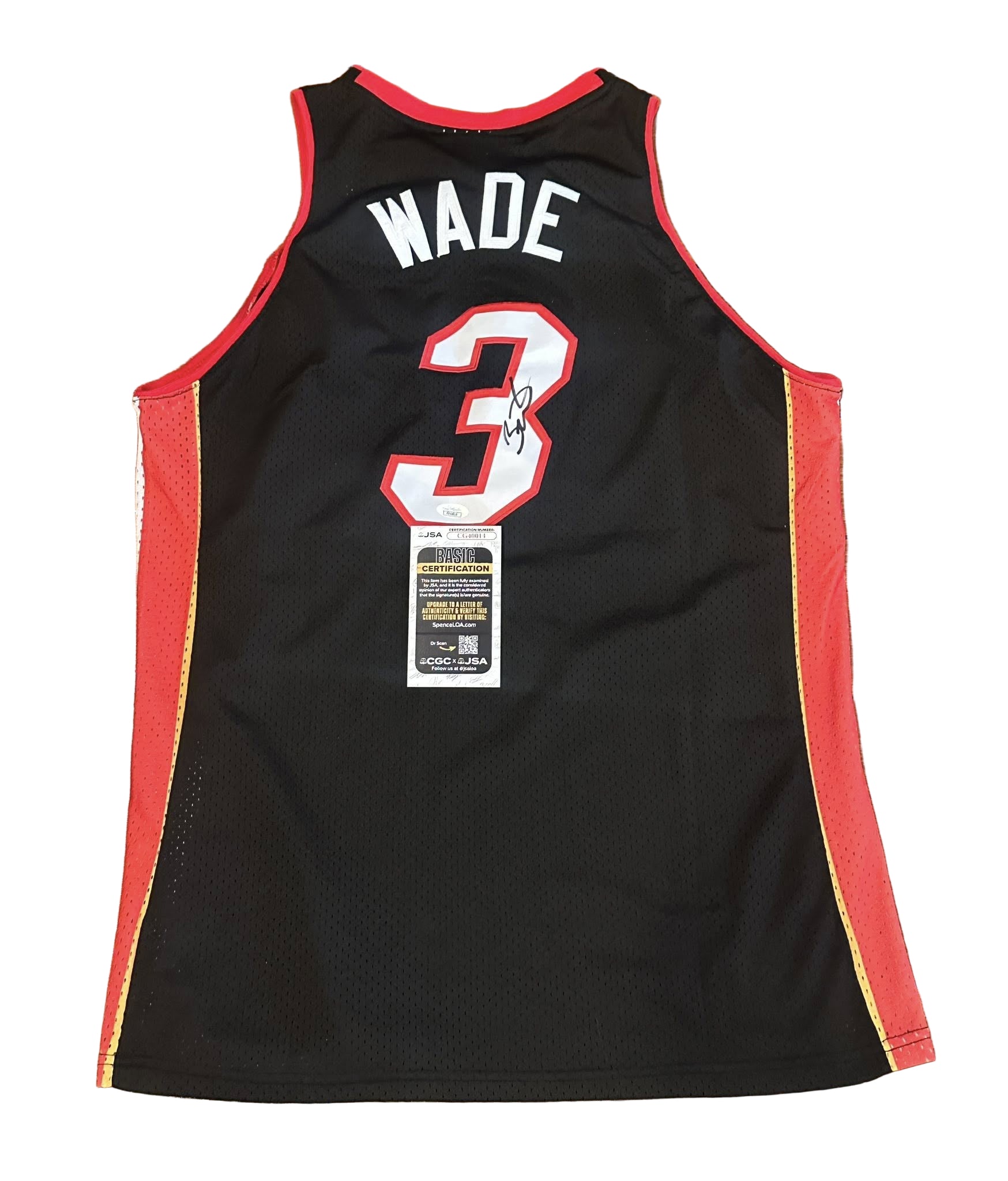 Dwyane Wade Autographed Miami Heat Jersey JSA COA-Right Off The Field