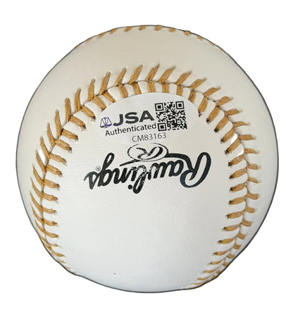 Gabriel Moreno Autographed Gold Glove Award Baseball JSA COA Diamondbacks-Right Off The Field