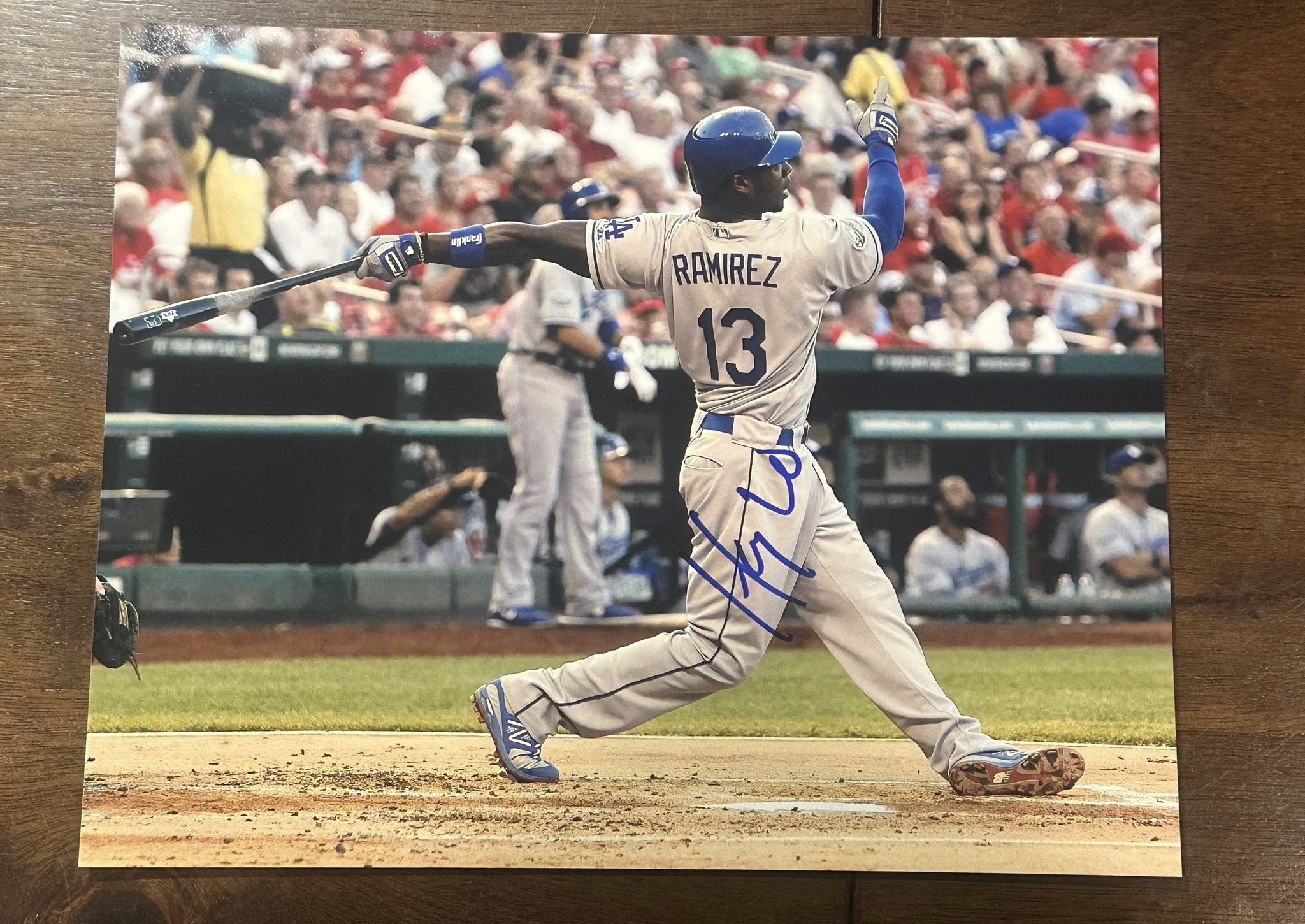 Hanley Ramirez Los Angeles Dodgers Autographed 8x10 Photo-Right Off The Field