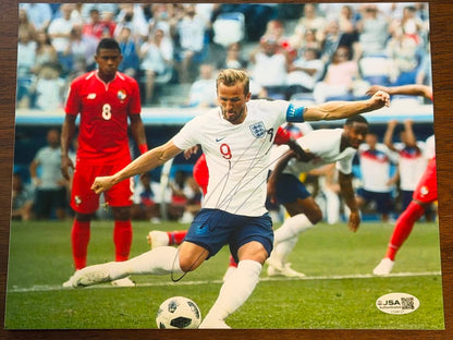 Harry Kane England Signed Autographed 8x10 Photo JSA COA-Right Off The Field