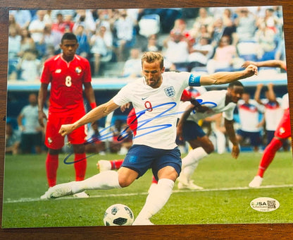 Harry Kane England Signed Autographed 8x10 Photo JSA COA-Right Off The Field
