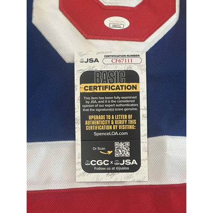 Henrik Lundqvist Autographed New York Rangers Jersey JSA COA-Right Off The Field