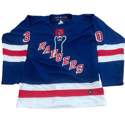 Henrik Lundqvist Autographed New York Rangers Jersey JSA COA-Right Off The Field