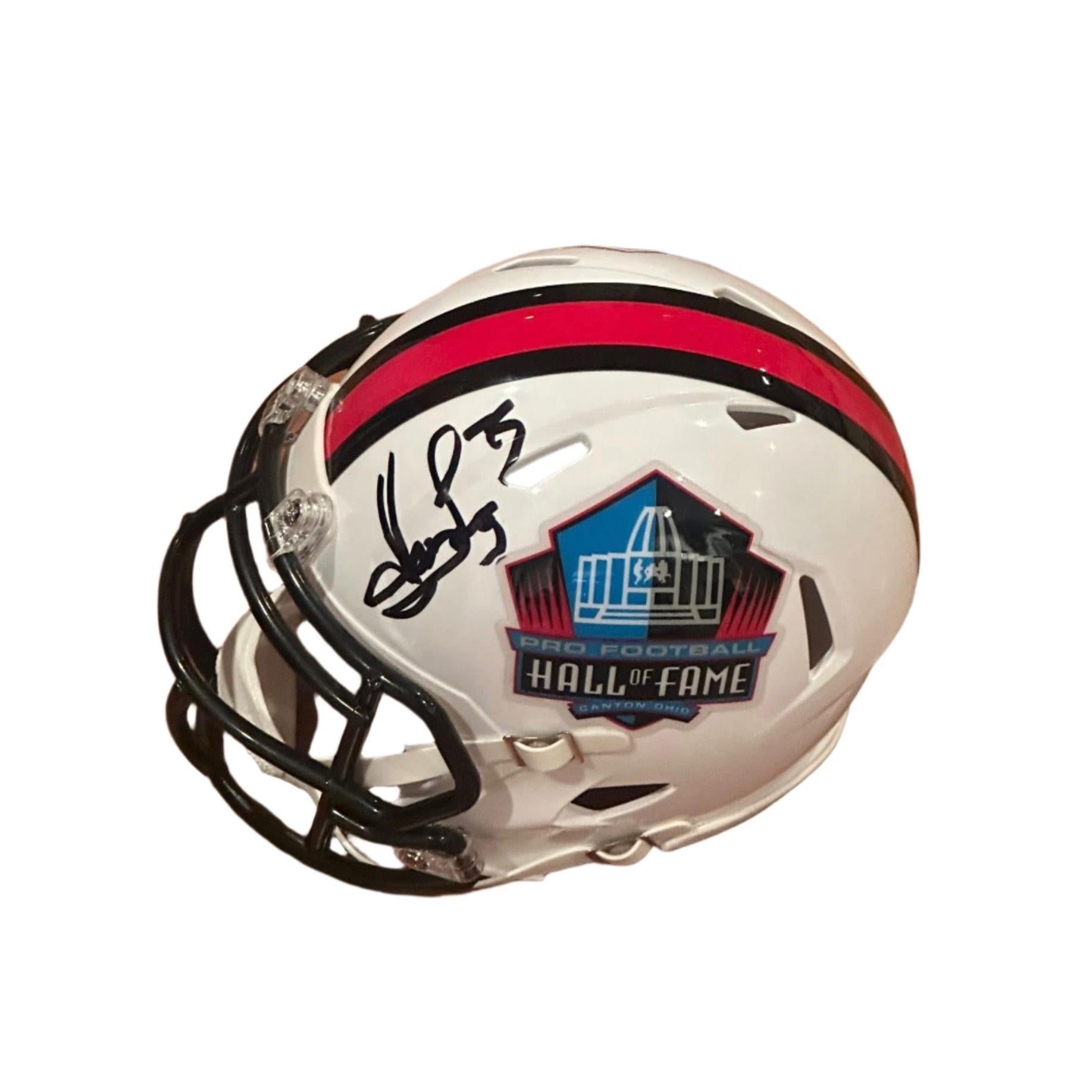 Howie Long Oakland Raiders Autographed Hall of Fame Mini Helmet JSA COA-Right Off The Field