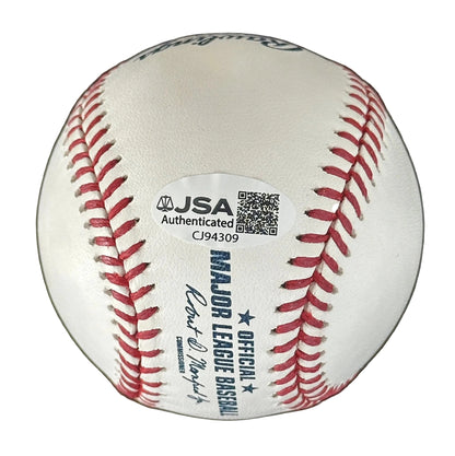Isiah Thomas Detroit Pistons Autographed Hall of Fame MLB Baseball JSA COA-Right Off The Field
