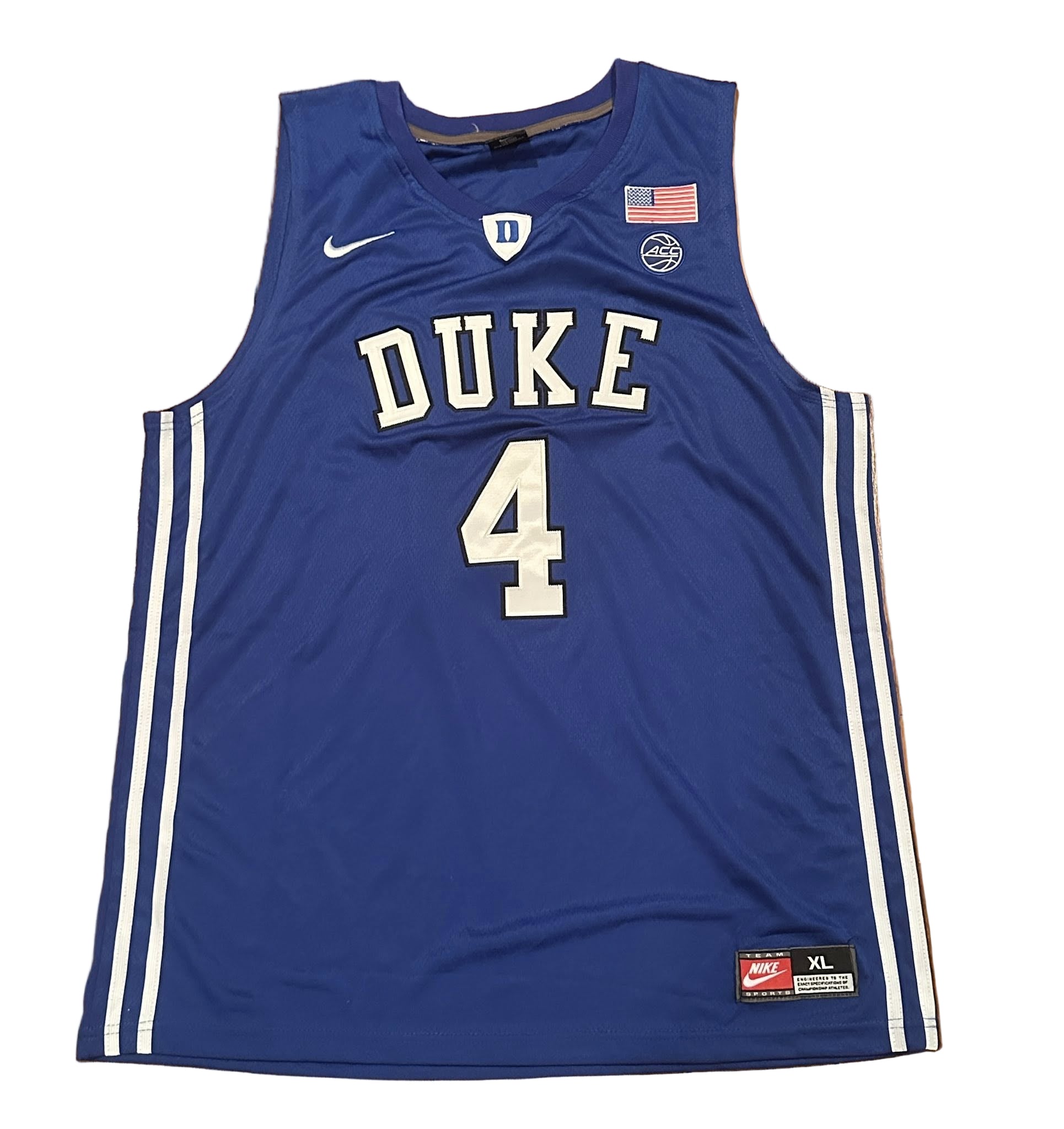 JJ Redick Duke Blue Devils Jersey Size XL-Right Off The Field
