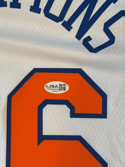 Jalen Brunson Autographed New York Knicks 26 Champions Jersey JSA COA RARE-Right Off The Field