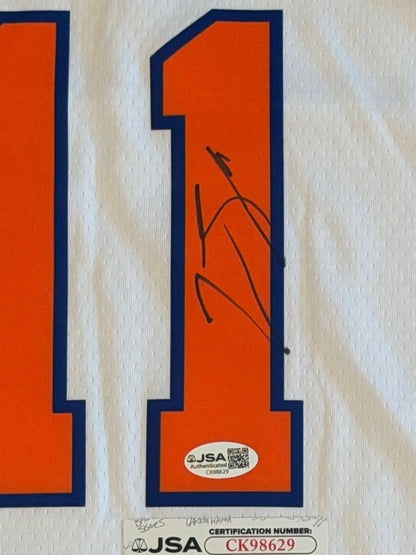 Jalen Brunson Autographed New York Knicks NBA Finals Jersey JSA COA-Right Off The Field