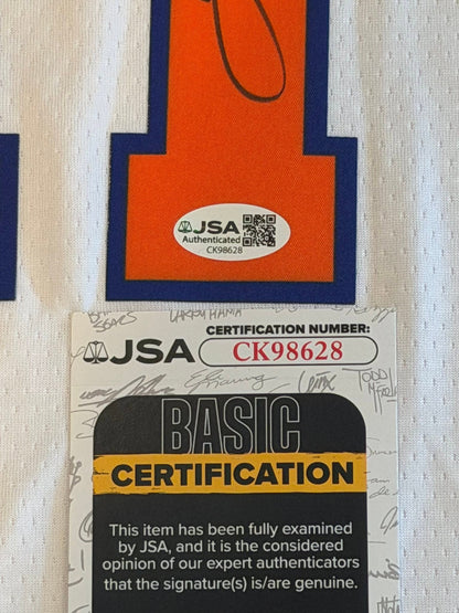 Jalen Brunson Autographed New York Knicks NBA Finals Jersey JSA COA-Right Off The Field