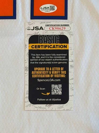 Jalen Brunson Autographed New York Knicks NBA Finals Jersey JSA COA-Right Off The Field