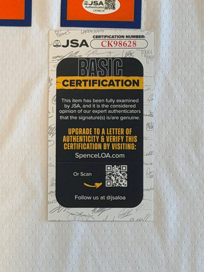 Jalen Brunson Autographed New York Knicks NBA Finals Jersey JSA COA-Right Off The Field