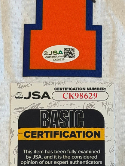 Jalen Brunson Autographed New York Knicks NBA Finals Jersey JSA COA-Right Off The Field