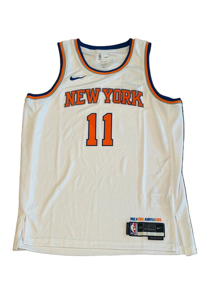 Jalen Brunson Autographed New York Knicks NBA Finals Jersey JSA COA-Right Off The Field