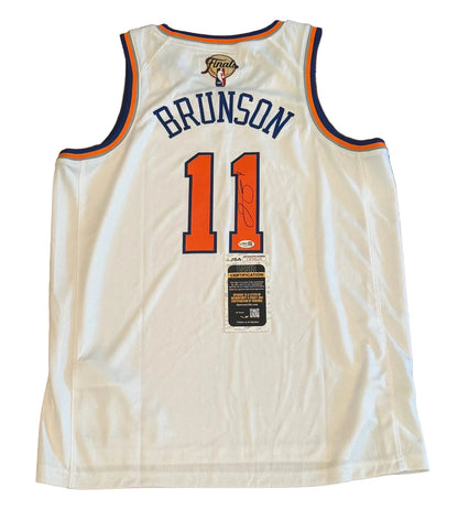 Jalen Brunson Autographed New York Knicks NBA Finals Jersey JSA COA-Right Off The Field