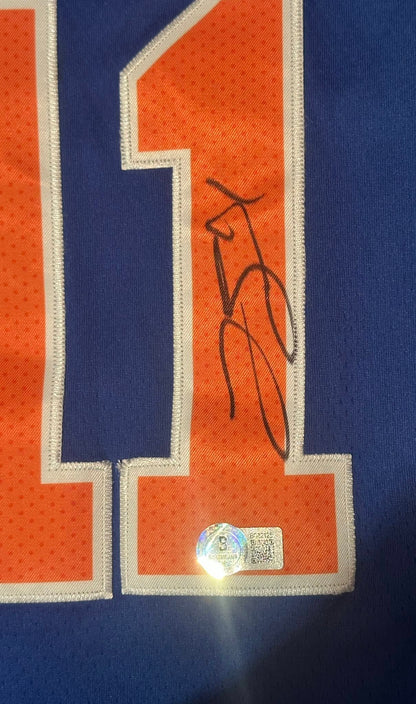 Jalen Brunson Signed Autographed New York Knicks Jersey Beckett-Right Off The Field