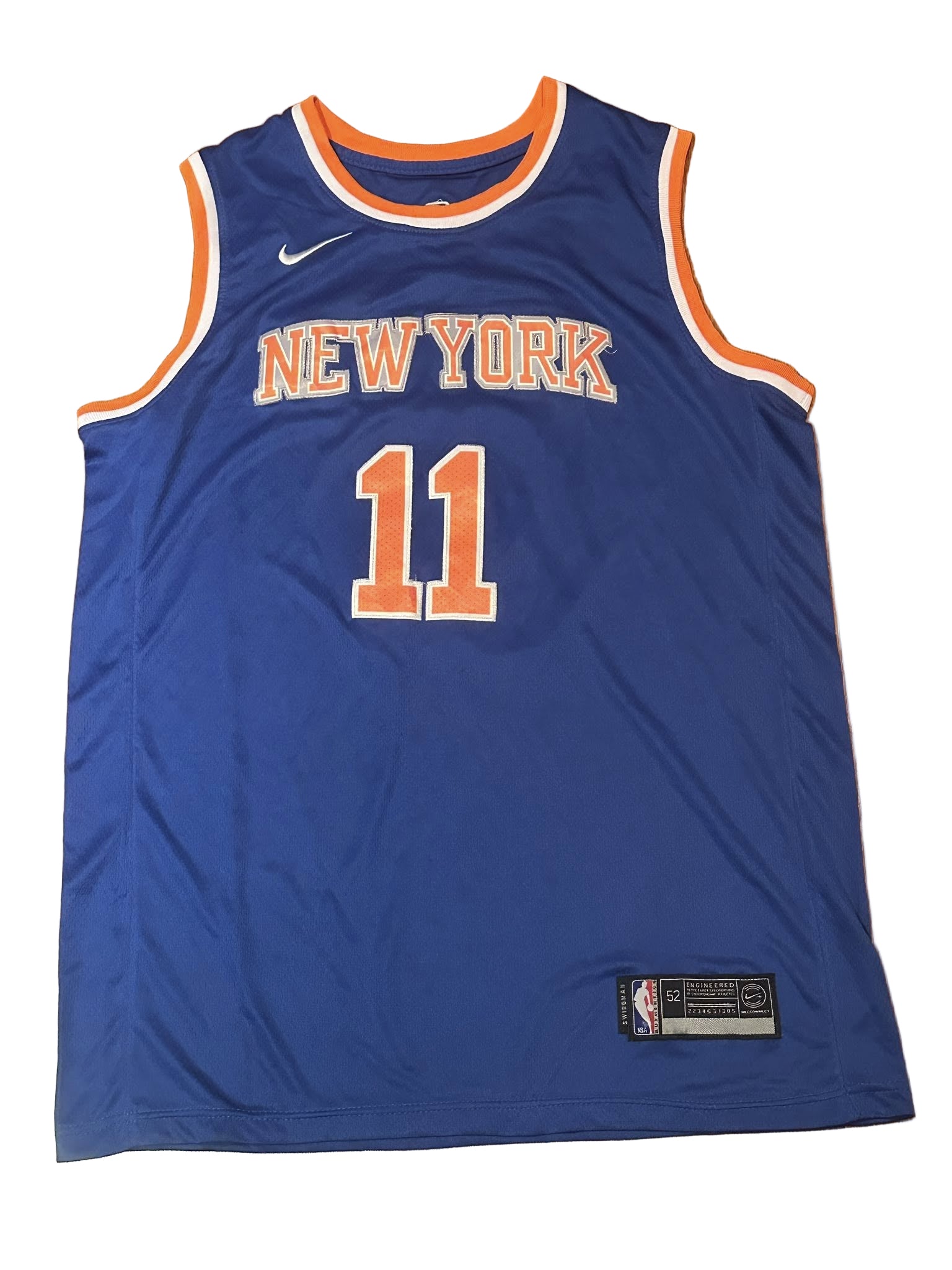 Jalen Brunson Signed Autographed New York Knicks Jersey Beckett-Right Off The Field
