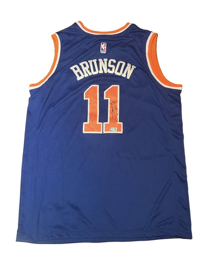 Jalen Brunson Signed Autographed New York Knicks Jersey Beckett-Right Off The Field