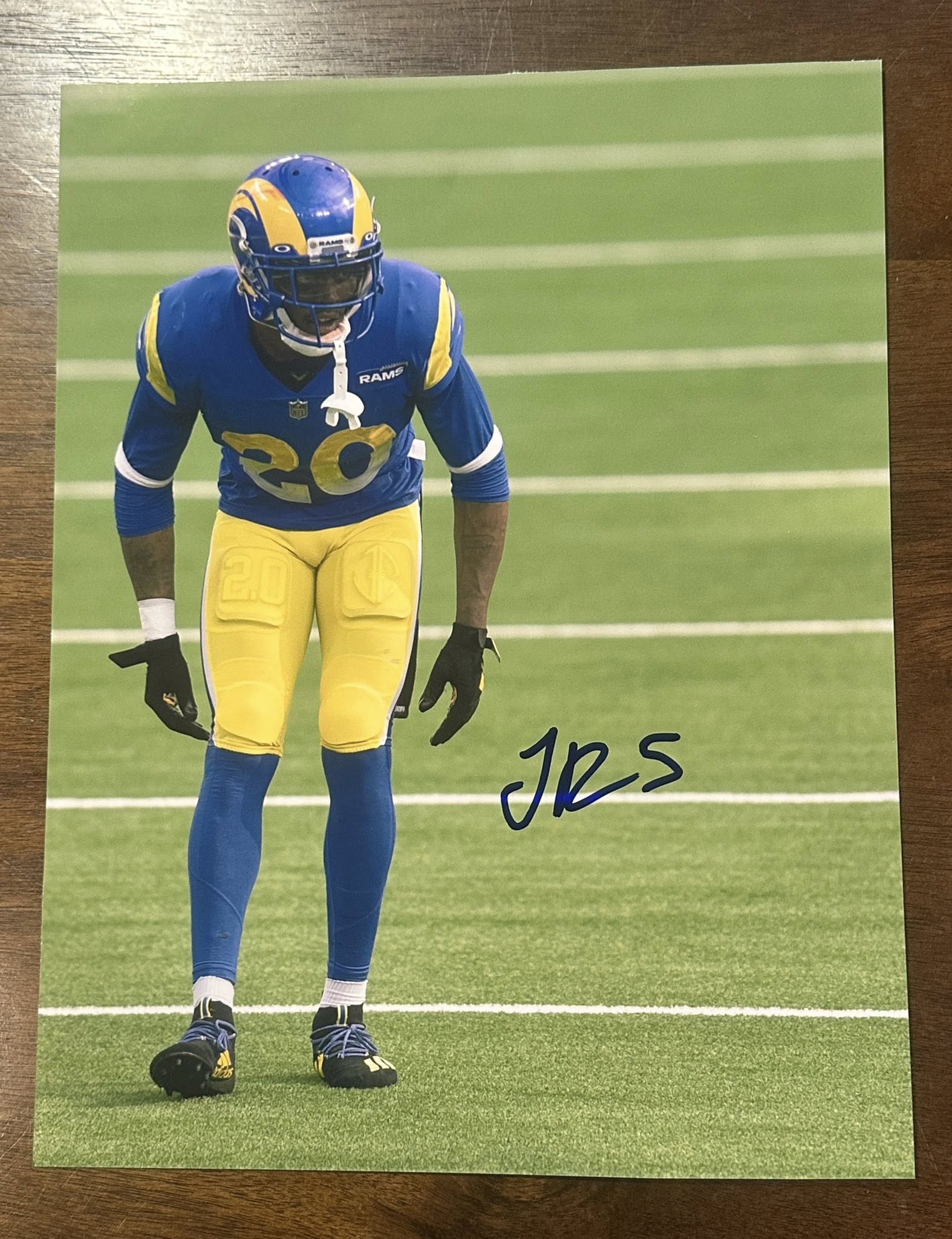Jalen Ramsey Los Angeles Rams Autographed 11x14 Photo-Right Off The Field