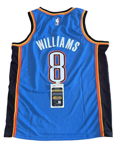 Jalen Williams Signed Autographed Oklahoma City Thunder Jersey JSA COA-Right Off The Field