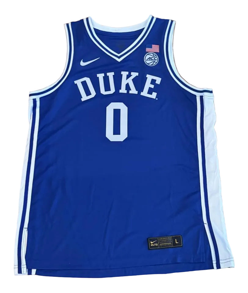 Jared McCain Signed Autographed Duke Blue Devils Jersey JSA COA-Right Off The Field