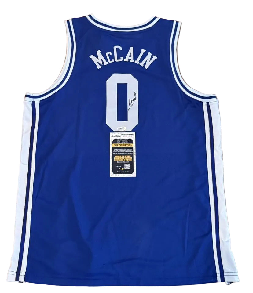 Jared McCain Signed Autographed Duke Blue Devils Jersey JSA COA-Right Off The Field