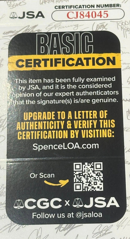 Javier Sanoja Autographed Gold Glove Award Baseball JSA COA Miami Marlins-Right Off The Field