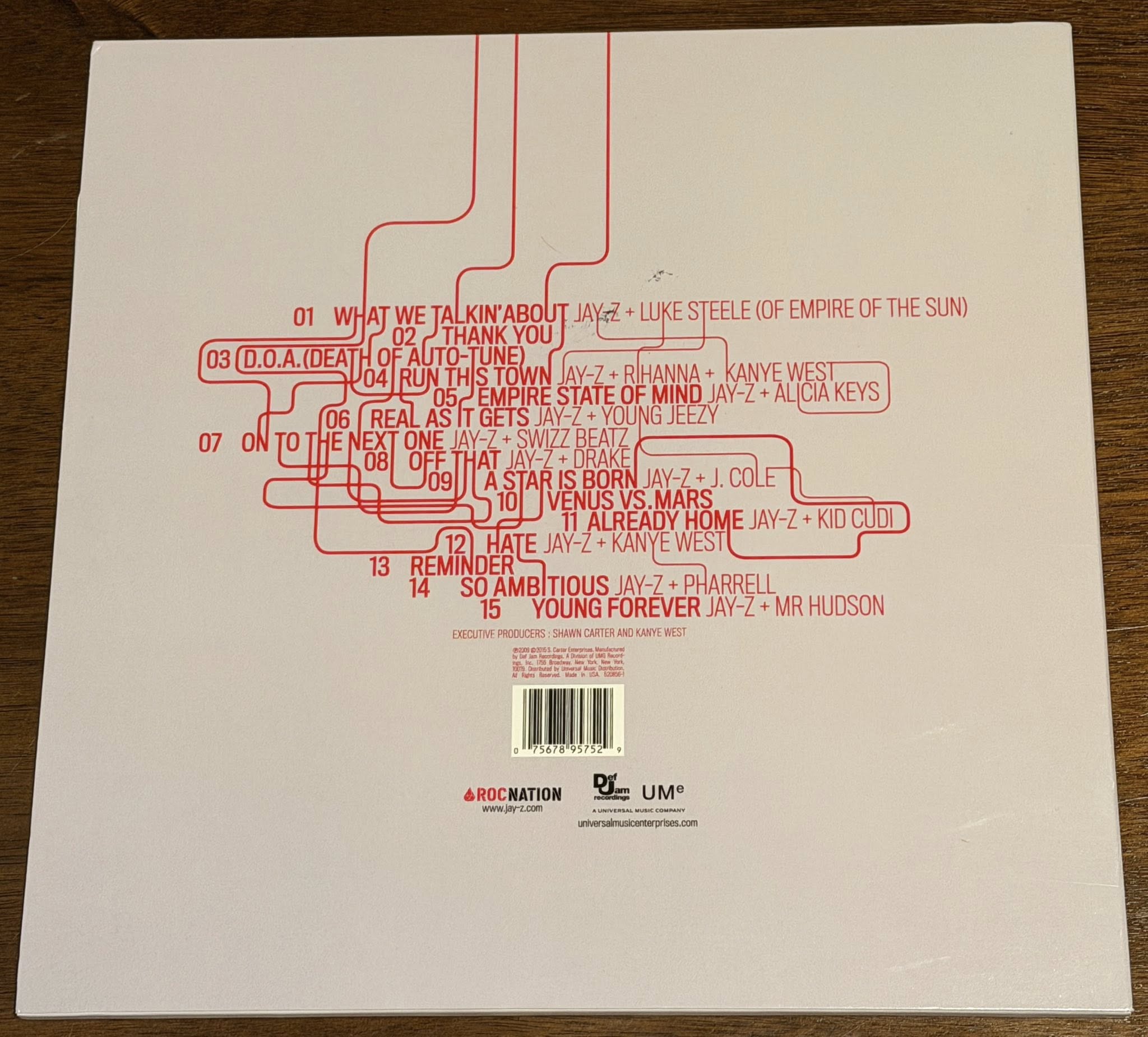 Jay-Z Signed Autographed The Blueprint 3 VINYL LP JSA LOA-Right Off The Field