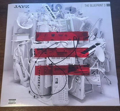 Jay-Z Signed Autographed The Blueprint 3 VINYL LP JSA LOA-Right Off The Field