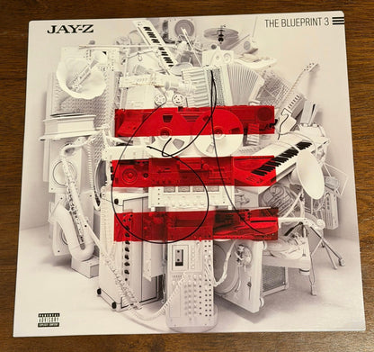 Jay-Z Signed Autographed The Blueprint 3 VINYL LP JSA LOA-Right Off The Field