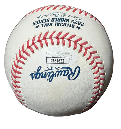 Jeff Hoffman Autographed 2025 World Series Baseball JSA COA Toronto Blue Jays-Right Off The Field