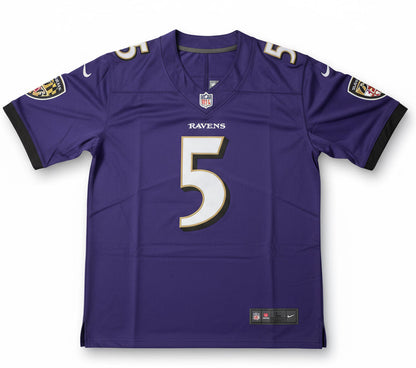 Joe Flacco Baltimore Ravens Jersey Size L-Right Off The Field