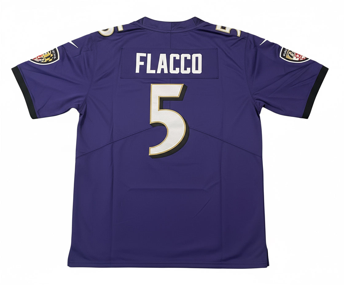 Joe Flacco Baltimore Ravens Jersey Size L-Right Off The Field